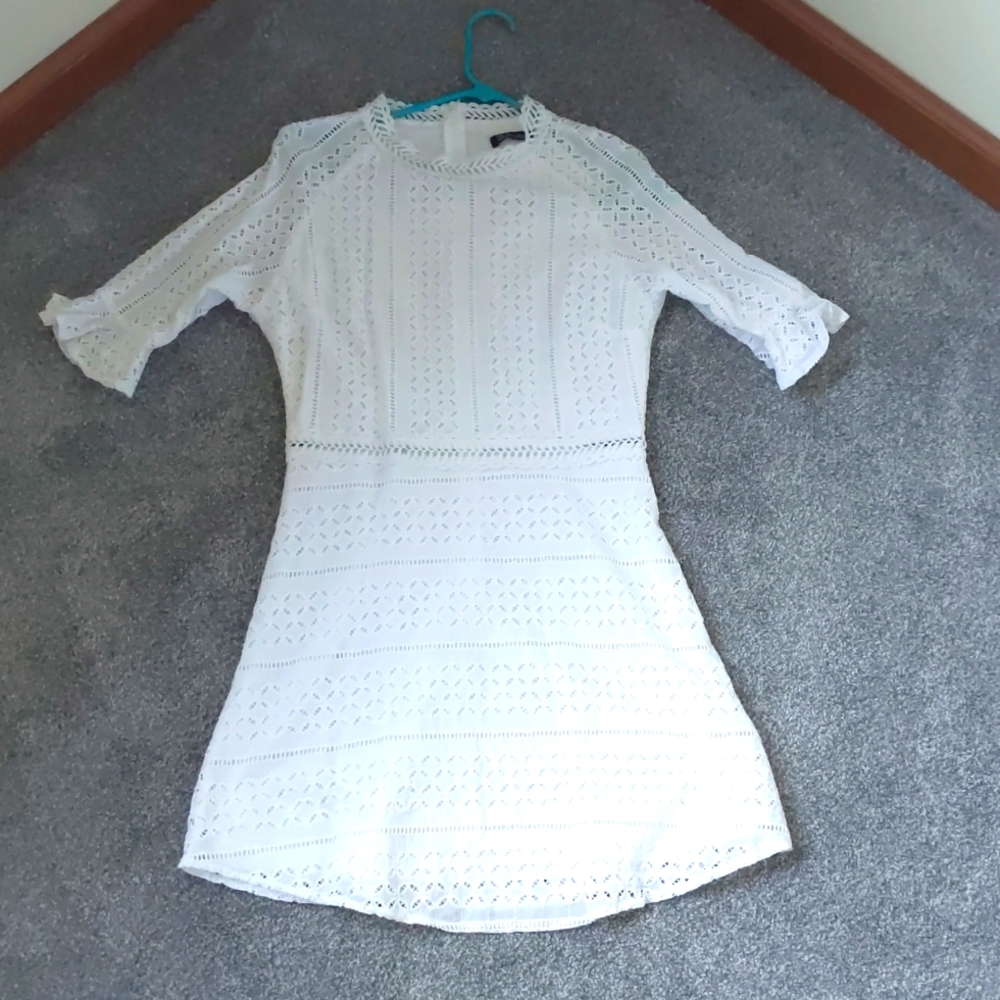 White eyelet dress - worn once